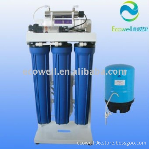 6 stage commercial reverse osmosis water purification system with UV sterilizer